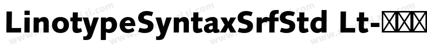 LinotypeSyntaxSrfStd Lt字体转换